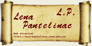 Lena Pantelinac vizit kartica